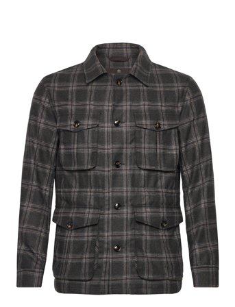 Oscar Jacobson Sirolo Shirt Jacket - Brown - S