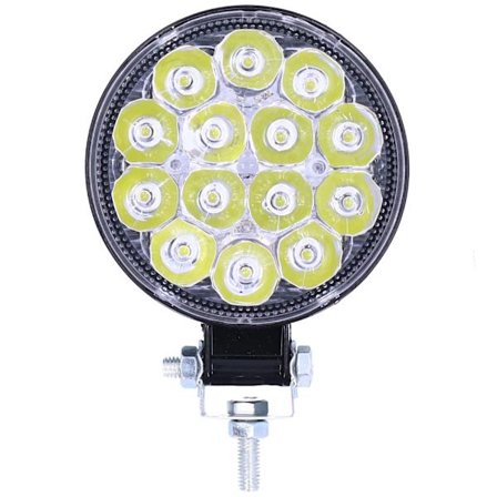 42W 14LED 6000K 3000LM Rund Arbejdslampe IP67 Vandtæt Universal Bil Motorcykel Spotlight