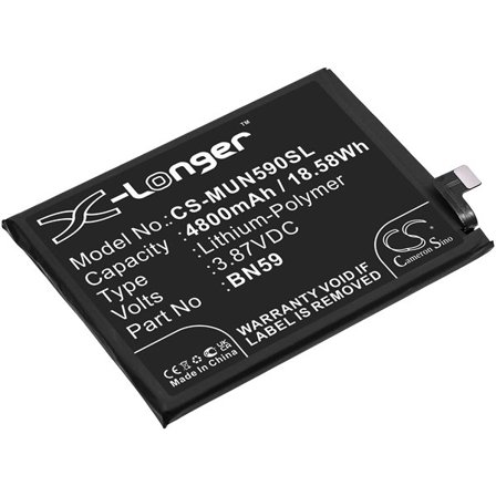 Batteri for SmartPhone, Mobil for Xiaomi Redmi Note 10, M2101K7AI, M2101K7AG