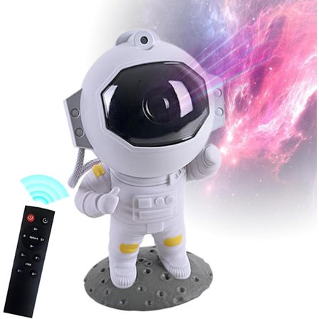 Galaxy Nattlampe / Romlampe Stjerneprojektor med timer og fjernkontroll