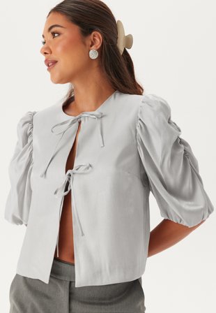 BUBBLEROOM Short Puff Sleeve Blouse Tøj