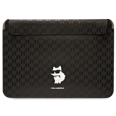 Karl Lagerfeld Saffiano Monogram Choupette -kotelo 16" kannettavalle tietokoneelle - musta