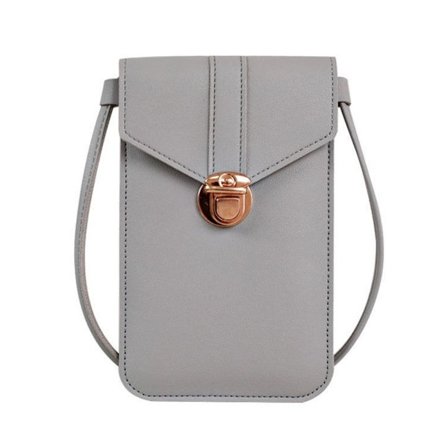 Touch Screen Telefonväska Plånbok GRÅ