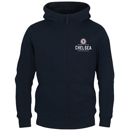 Chelsea FC Pojkar Full Zip Hoodie 12-13 År Marinblå