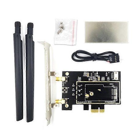 Kompatibel med BCM94360CSAX BCM943602CS BCM94360CS2 PCIE PC Wifi WLAN-kort Adapter Converter-WELLNGS