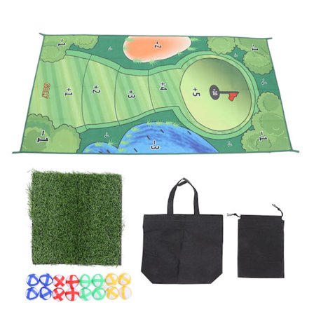 Treningsmatte for treffspill, rullende mini interaktivt pedagogisk ferdighetsutviklingssett for innendørs chippingmatte for familie