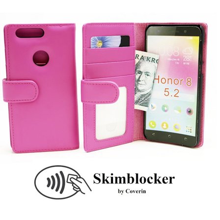 Skimblocker Plånboksfodral Huawei Honor 8