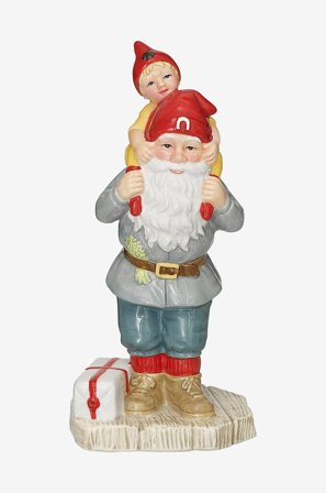 Cult Design - JENNY-tomten & Lillan, 16cm - Monivärinen - Joulukoristeet - - Homeroom