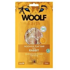 Woolf Earth Noohide flat bar, Rabbit, Medium, 3 st