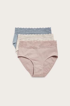 Brieftrosor 3-pack | Rosa | Dam | Kappahl