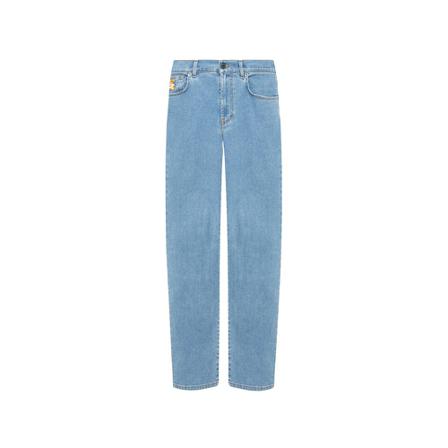 Moschino Patched jeans , Blauw , Heren , Maat: S