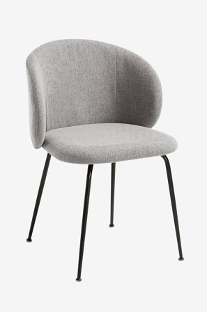 Kave Home - Stol Minna, 2-pk - Grå - Stoler - Fra Homeroom