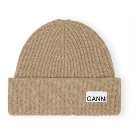 Ganni, Beanies Beige, Dames, Maat:ONE Size