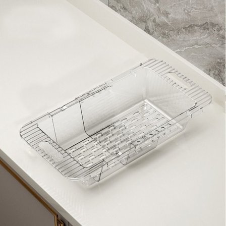 Afløbsstativ Grøntsagsvask TRANSPARENT