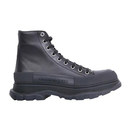 Alexander McQueen, Tread Slick Lace-Up Boots Zwart, Heren, Maat:43 EU