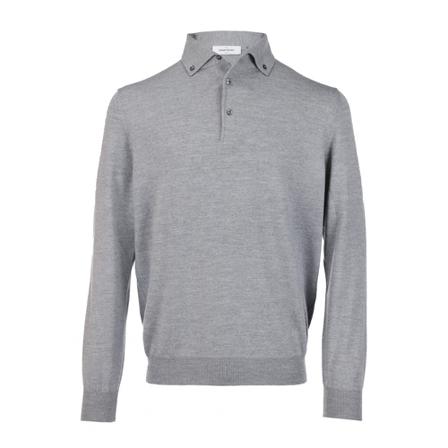 Gran Sasso - Stickade Tröjor - Grå - Herr - Storlek: 4xl, Herr, Storlek: 4XL