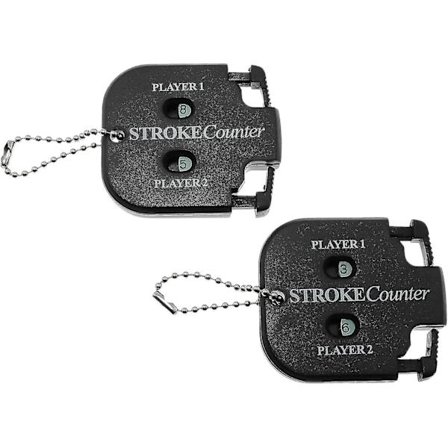 Golf Score Shot Stroke Counter Tvåsiffrig Poängräknare Med Nyckelring Golfträning Hjälpmedel Golftillbehör Svart 1st