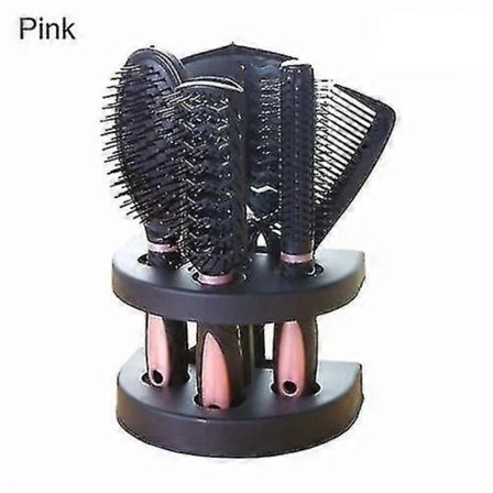 Massage Kam Hårborste Set Spegelställ Hållare Hårborste Kam Spegel Kit