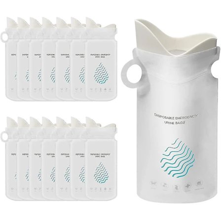 /EA/Engangs urinalposer 700 ml - 20-pak, bærbare campingtoilet kiss poser