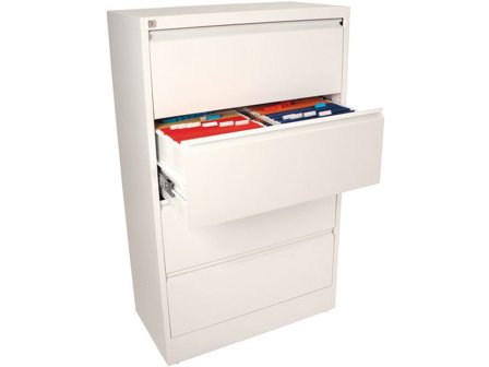 Hängmappsskåp flank 4 lådor - Lyreco - Kontorsmaterial - Mappar och plastfickor - Hängmappsförvaring