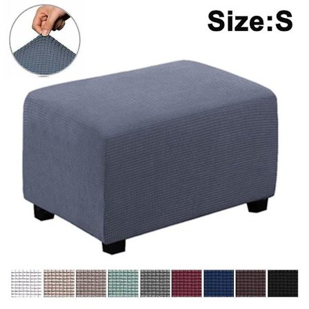 Stretch Ottoman Överdrag Fotpall Fotstöd Slipcover Puff Skydd