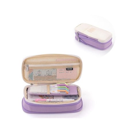 Angoo kynäkotelot Suuri kapasiteetti Kynäpussi Laukku Tytöille Toimisto Opiskelija Paperitavarat Järjestäjä