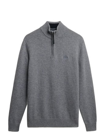 Superdry | Wool Blend Half Zip Jumper | L