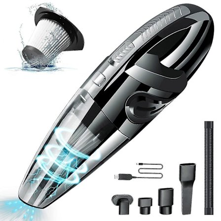 Sladdlös bilvakuum 120w Handhållen bilvakuum för torr och våt användning