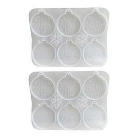 Laadukkaat silikonimuotit hartsin valumuotti upeiden joulukoristeiden luomiseen, sopii kotiin ja askarteluun