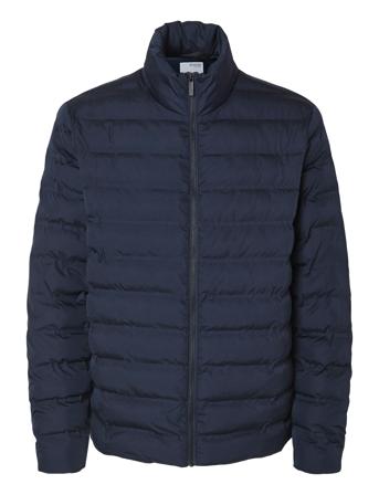 Slhbarry Quilted Jacket Noos Foret Jakke Navy Selected Homme
