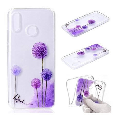 Huawei P Smart Plus mobilskal av silikon med tryckmotiv – Maskrosmönster