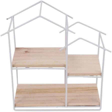 Järnhylla Dekoration I Vägg Hylla Dekoration Förvaringslåda Födelsedagsfest År Vit