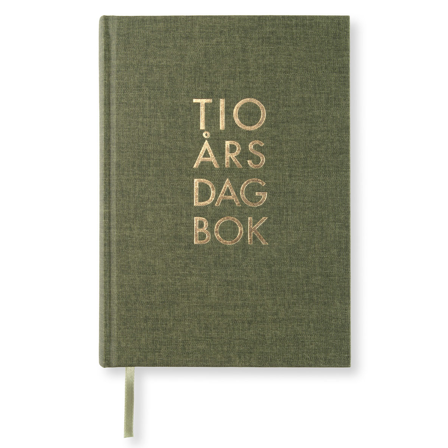 Paperstyle 10-årsdagsbok A5 Khaki Green