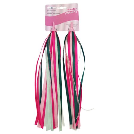 2 par sykkelstyre-bånd sykkelstyre-strømmer barn scooter dusk barn sykkeltilbehør styredekor (rosa)