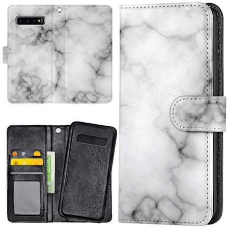 Samsung Galaxy S10 - Plånboksfodral/Skal Marmor