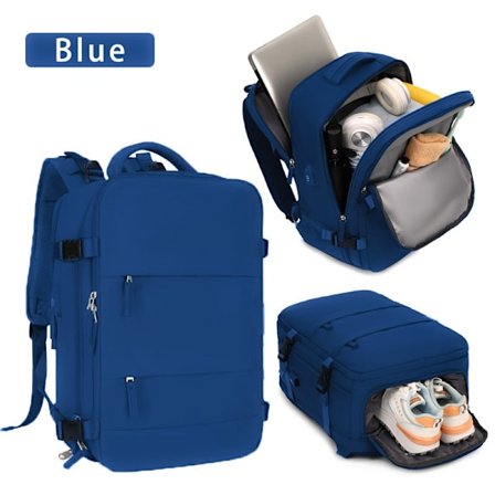 Ryanair Kabine Godkendt Håndbagage Taske 40x20x25 cm, Kompatibel med EasyJet, Rejserygsæk, Håndbagage [JUN]