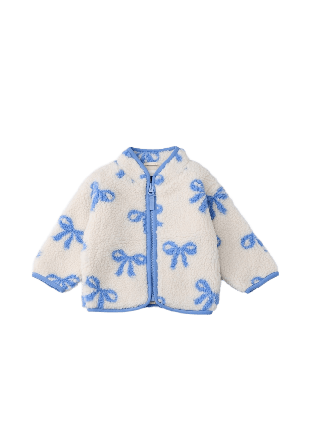 RIKIKI Fleecejacka baby CLAY Ytterplagg Blå 86