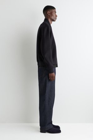 COS Men's Botas Chelsea De Piel Con Puntera Cuadrada in Azul