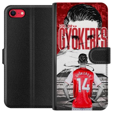 Yhteensopiva Lompakkokotelo Apple iPhone SE (2020) Viktor Gyökeres Arsenal - Jalkapallomotiivi paidalla numerolla 14 areenalla