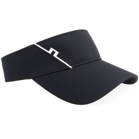J.Lindeberg - Svart visor Keps - Yaden Black Visor @ Hatstore