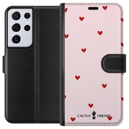 Kompatibelt Lommeboketui til Samsung Samsung Galaxy S21 Ultra 5G Cactus and Friends – HeartSprinkle