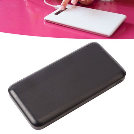 10000mAh Powerbank Universal Sort ABS Brandsikkert Kabinet Bærbar Oplader til Smartphones Kameraer