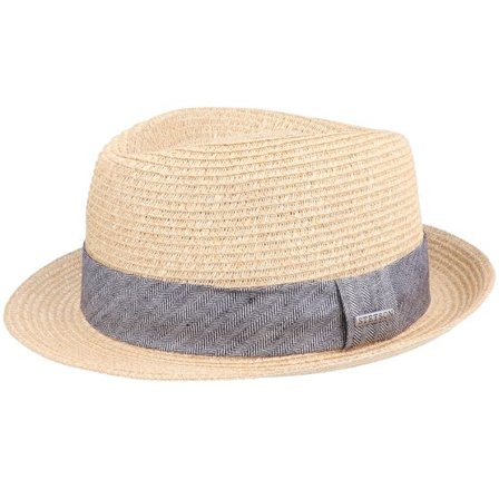 Stetson - Beige straw Hatt - Trilby Toyo Beige Straw Hat @ Hatstore