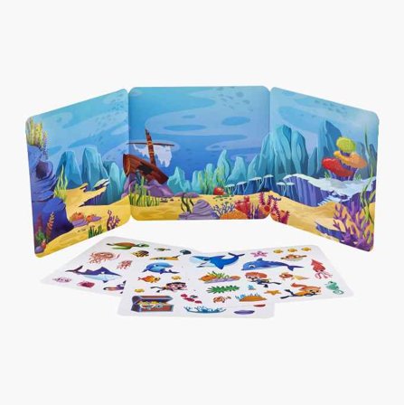 Bok med klistermärken återanvändbara