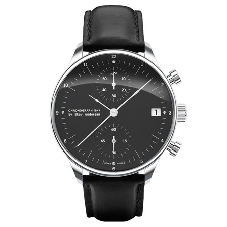 1844 Chronograph | Acier & Noir pour hommes - Montres bracelet - pour Hommes - AV86