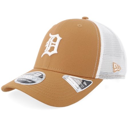 New Era - MLB Beige trucker Caps - Detroit Tigers 9SEVENTY Eg Camel/White Trucker @ Hatstore