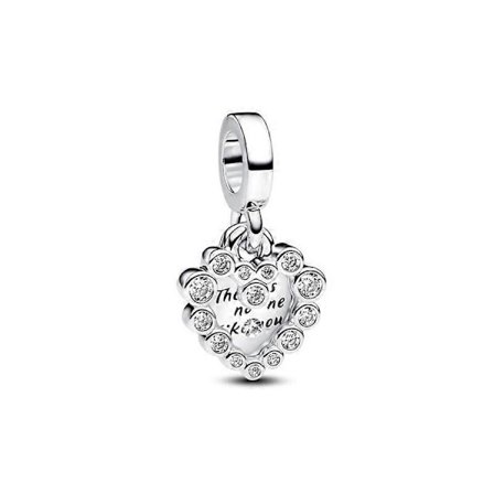 Charms 925 Originale Glas Zircon Hjerte Vedhæng Perler Passer Armbånd Halskæde Til Kvinder Charm Sølv 925 Luksus DIY Smykkegave