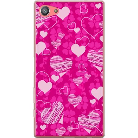 Kompatibelt Mobildeksel til Sony Sony Xperia Z5 Compact PopHjerteMønster
