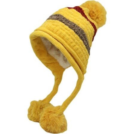 Blød Strikket Vinterhue til Kvinder