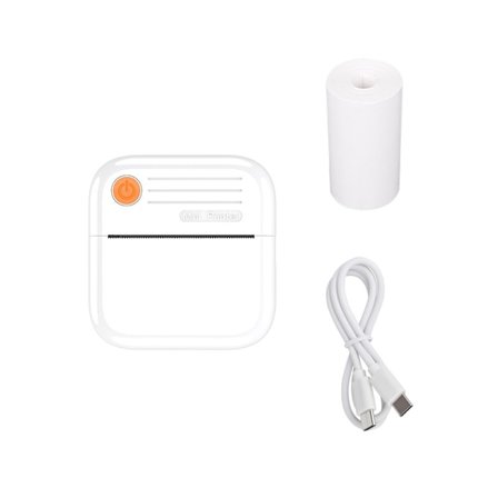 Mini bærbar printer, high-definition lille lomme-stregkode termisk fotoprinter